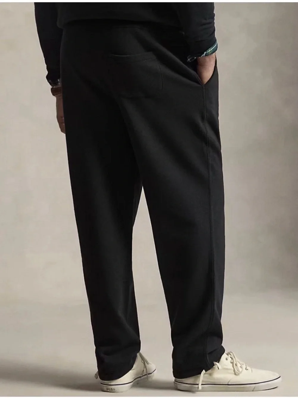 Polo by Ralph Lauren Black Sweatpants with Contrast Drawstring 3XB